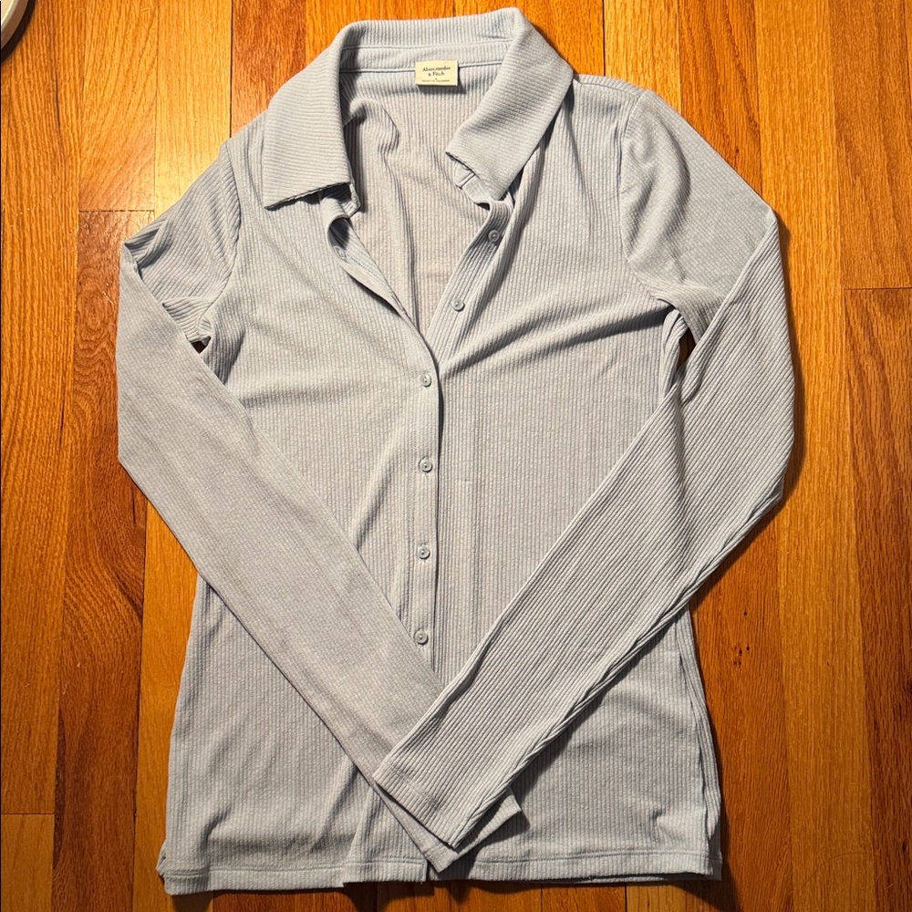 Abercrombie & Fitch Light Blue Button-Down Shirt